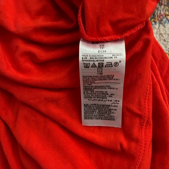 Old Navy poppy red high neck tank swingy 90s sundress - Picture 5 of 8